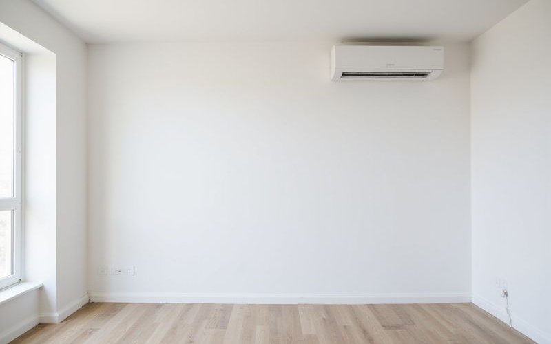 Clean wall after AC removal