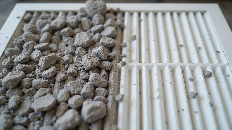 Dirty vs clean AC filter comparison