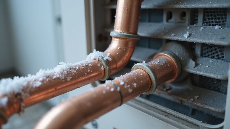 Ice formation on AC evaporator coil