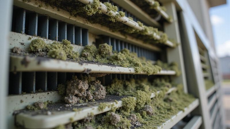 Mold growing inside AC unit