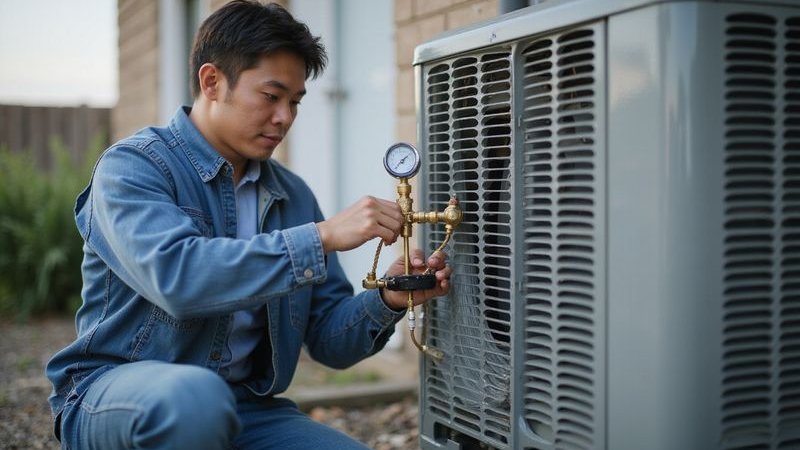 AC gas refill service