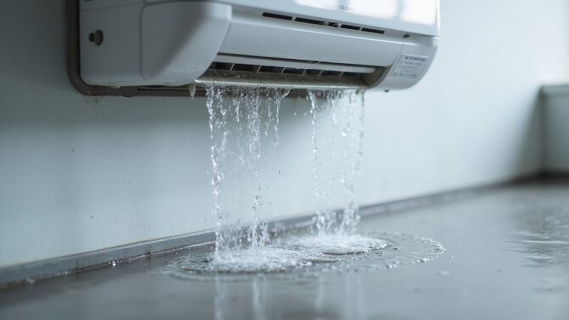 Water leaking from AC unit